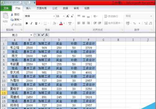 Excel工资条制作 3种方法教你做出一个工资表模板！