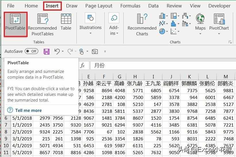 Excel – 同比、环比计算：数据透视表又一次碾压公式