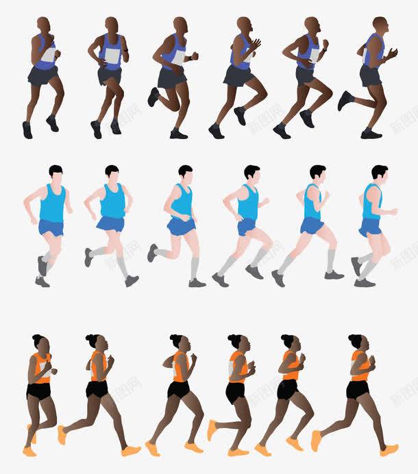 跑步正确姿势_跑步机跑步姿势图片_跑步的起跑姿势图片