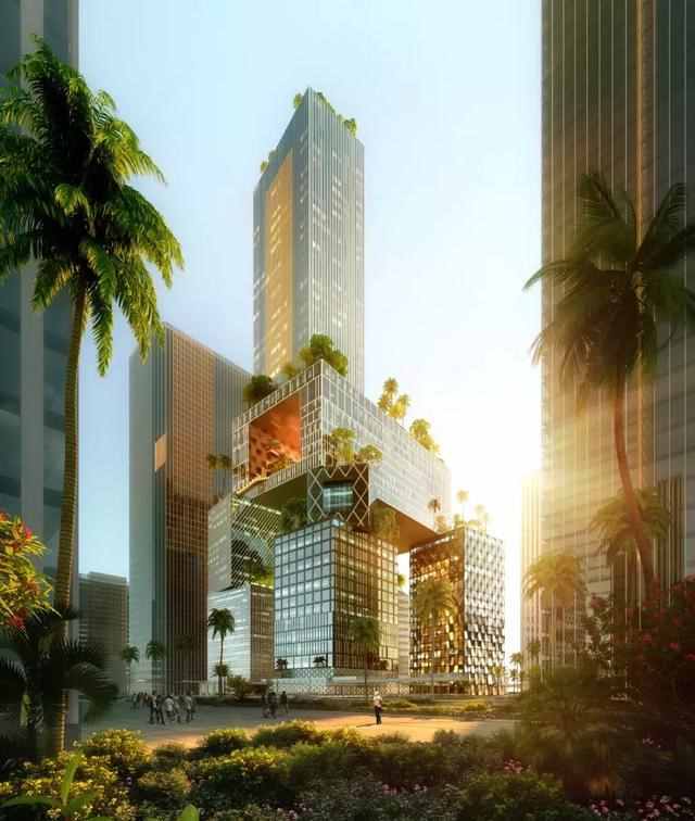 MVRDV赢深圳万科总部大厦竞赛，8个体块打造“3D城市”