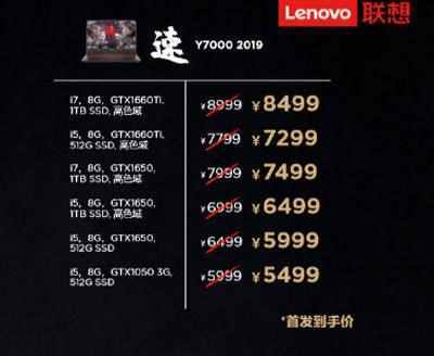 联想Y9000K/Y7000P/Y7000配置价格一览 2019款拯救者电脑价格汇总