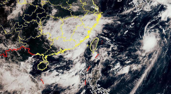 2023台风鸳鸯最新消息卫星云图 台风路径实时发布系统13号台风云图