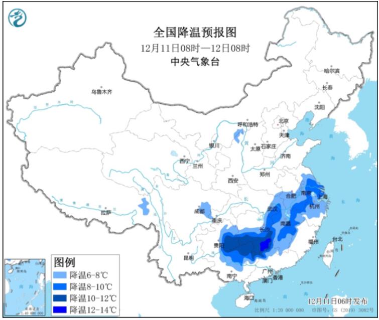 寒潮来袭江淮及以南地区将迎降温 辽宁山东局地有暴雪