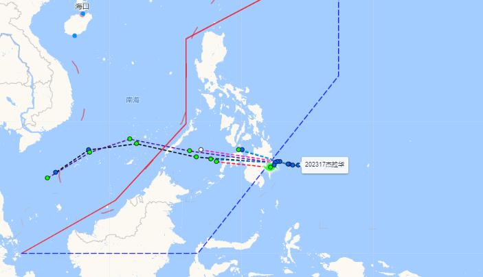 十七号台风最新消息台风路径 17号台风“杰拉华”在菲律宾南部登陆