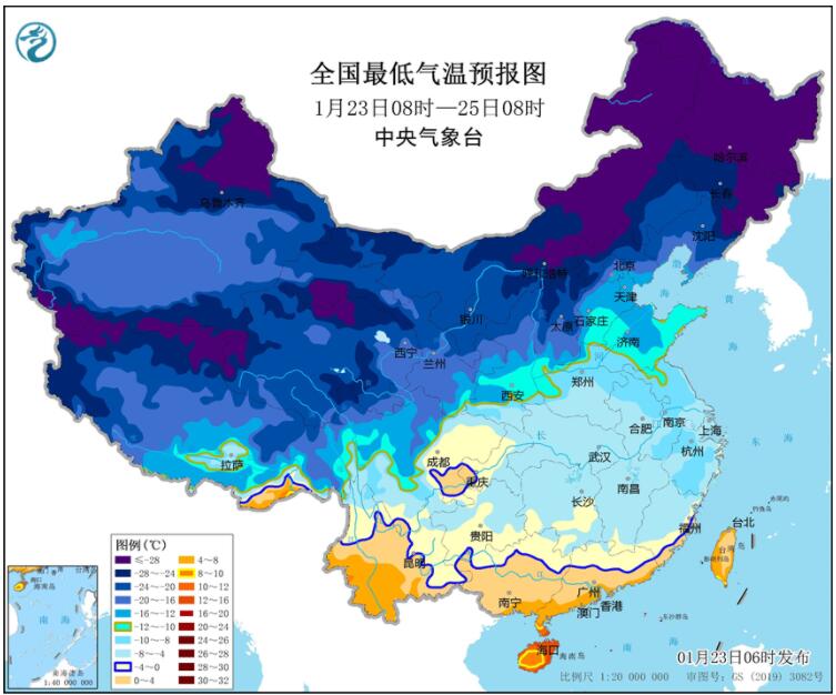 大年初二东北江南等地受冷空气影响 西藏甘肃等地有降雪天气