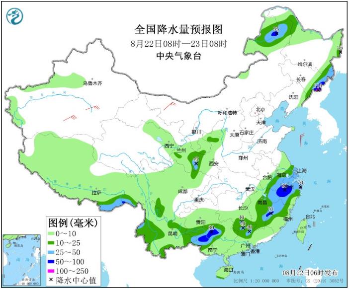 今天东北地区东部仍有较强降雨 浙江广西部分地区或现大到暴雨